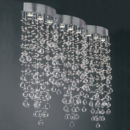 Plc Lighting 9 Light Ceiling Light Drizzle Collection 81627 PC